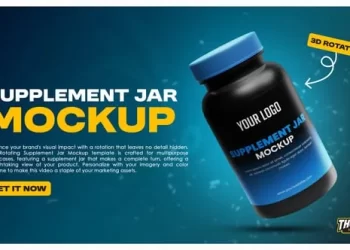 Videohive Supplement Jar Video Mockup 54401432