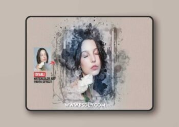 Watercolor Frame Photo Effect