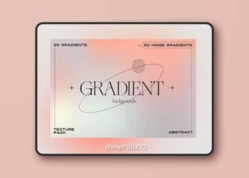 30 Gradient Backgrounds + 30 Noise Textures