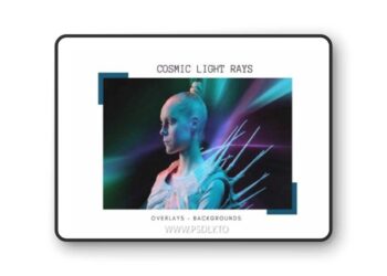 40 Cosmic Light Rays Overlays