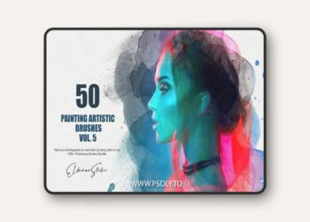 50 Painting Artistic Brushes - Vol. 5 GVH4E9Q