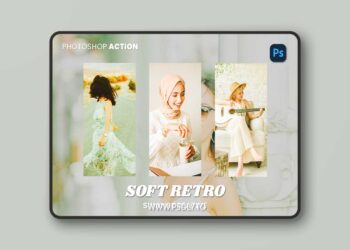 Soft Retro Photoshop Action FWCXY44