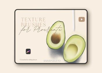 Texture brushes for Procreate AREDQDP