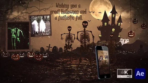 Videohive Halloween Intro Skeleton Dance 54897696 1 Videohive Halloween Intro Skeleton Dance 54897696