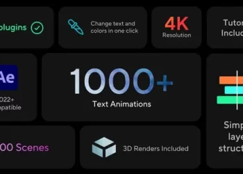 Videohive SPOTLIGHT - DESIGNS AND TYPOGRAPHY PACK 55039538