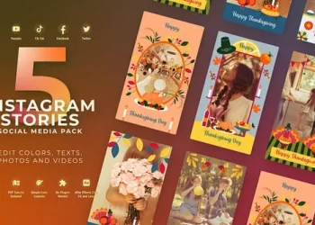 Videohive Thanksgiving Day Vertical Stories Thanks Giving 55004