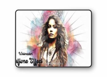 Watercolor Halftone Effect Ps Action