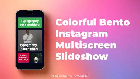 Videohive Colorful Bento Instagram Multiscreen Slideshow 54946190 1 Videohive Colorful Bento Instagram Multiscreen Slideshow 54946190