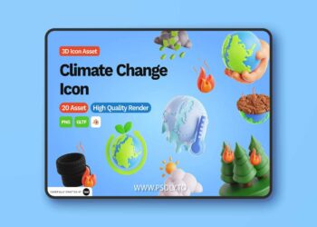 3D Climate Change icon AKWWCGK