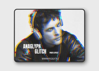 Anaglyph Glitch Effect for Photoshop