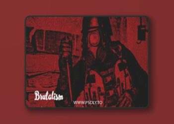 Brutalism Poster Art Photoshop Action