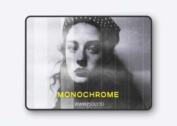 Monochrome Copy Effect for Photoshop