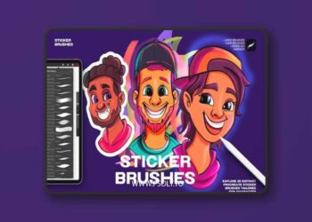 Procreate Sticker Brushes C9L24EZ