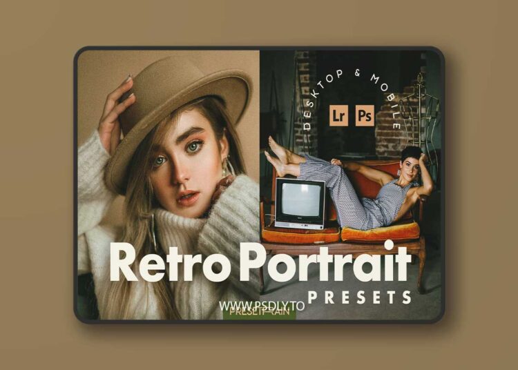 Retro Portrait Lightroom Presets 9NZ7W3C 1 Retro Portrait Lightroom Presets 9NZ7W3C