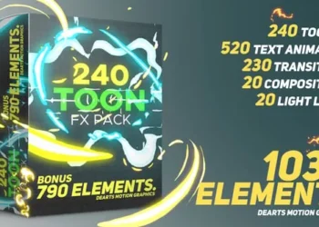 Videohive 1030 Toon FX And Elements Pack 21729822