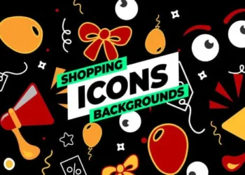 Videohive Shopping Icons Backgrounds 55529125