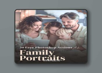 30 Family Portraits Actions for Photoshop