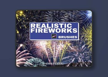 30 Realistic Fireworks Brushes for Procreate