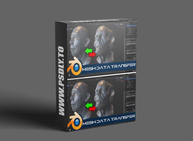Blender - Mesh Data Transfer v2.0.9 1 Blender - Mesh Data Transfer v2.0.6