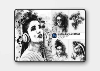 Ink Medium Art Photoshop Action