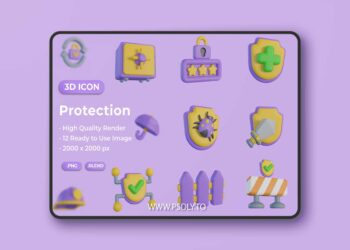 Protection 3D Icon TTHUT2Q