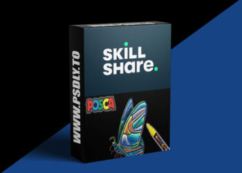 Shading with Colors: Draw a Glass Butterfly with Posca Pens - Realistic, Vibrant & Colorful Art