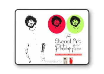 Vector Stencil Art Photoshop Action