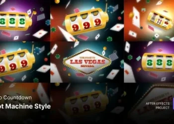 Videohive Countdown Intro - Slot Machine Style After Effects Project Files 55620749