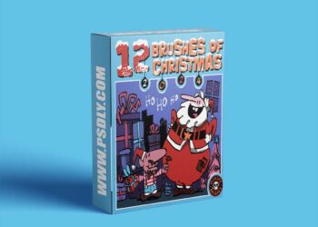 12 Brushes of Christmas 2024 for Procreate