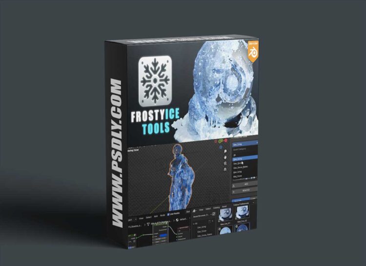 Blender Market - FrostyIce Tools v1.1 1 Blender Market - FrostyIce Tools v1.1