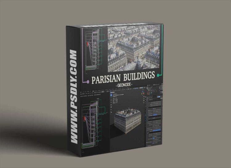 Blendermarket - Parisian Buildings - Beta Version 1 Blendermarket - Parisian Buildings - Beta Version