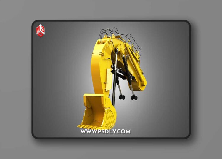 Cgtrader - Hydraulic Shovel arm and Bucket - 6030 FS 3D model 1 Cgtrader - Hydraulic Shovel arm and Bucket - 6030 FS 3D model