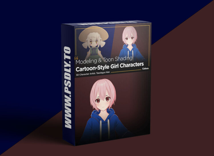 Coloso - Modeling & Toon Shading Cartoon-Style Girl Charactersd 1 Coloso - Modeling & Toon Shading Cartoon-Style Girl Charactersd