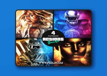 GraphicRiver - 4 Photoshop Actions Bundle - Jan20 25603131