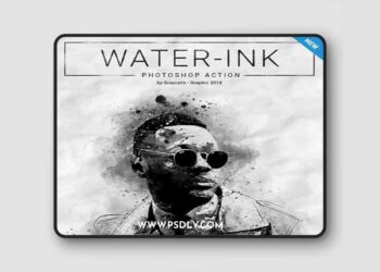 GraphicRiver - Water-Ink Photoshop Action 21681310