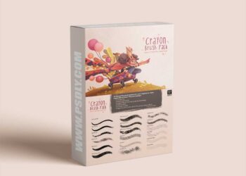 Kate Pellerin Poopikat - Crayon Brush Pack For Procreate