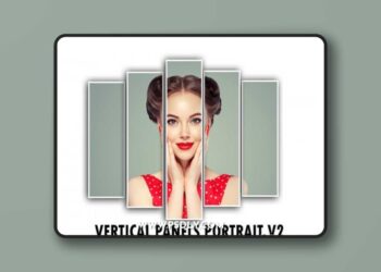 Vertical Panels Portrait V2 Photoshop Action