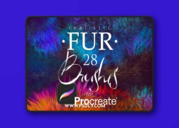 28 Realistic FUR Brushes for Procreate 5