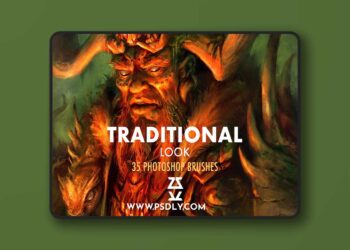 CreativeMarket - Traditional Look Brush Set - 5907463