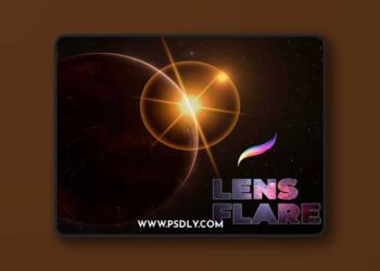 Lens Flare Brushes for Procreate