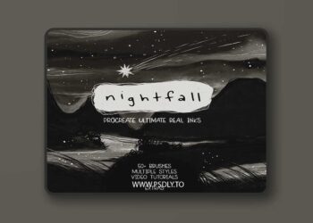 Nightfall - Ultimate real feel ink brushes for Procreate