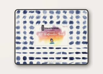 100+ Realistic Photoshop Watercolor Brushes