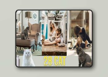 28 Cat Photoshop Overlays PNG 6737913