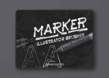 CM - Marker Illustrator Brushes 1196327v