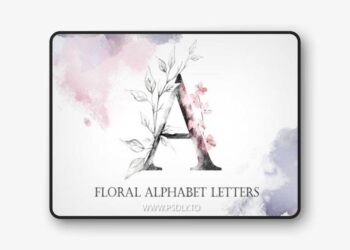 Floral Alphabet Letters 2200289
