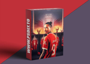 Gigi Zakaidze - Creating A Football Poster Photoshop Tutorial - Darwin Nunez