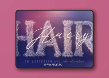 Hairy – 3D Lettering 2228466
