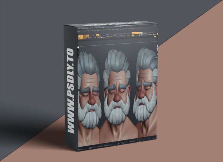 Flippednormals - Sculpting stylised old man bust in ZBrush 1 Sculpting stylised old man bust in ZBrush