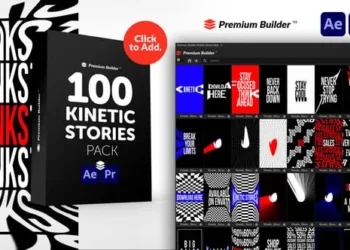 Videohive - Kinetic Stories Pack - 51008225