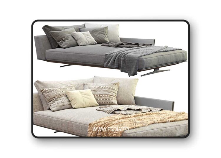 3dsky Pro - Chaise Lounge Bretton By Flexform 1 3dsky Pro - Chaise Lounge Bretton By Flexform